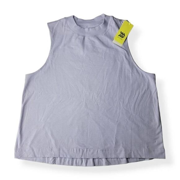 All In Motion Sleeveless Boxy Fit Cropped Top Supima cottom Large - Picture 1 of 3
